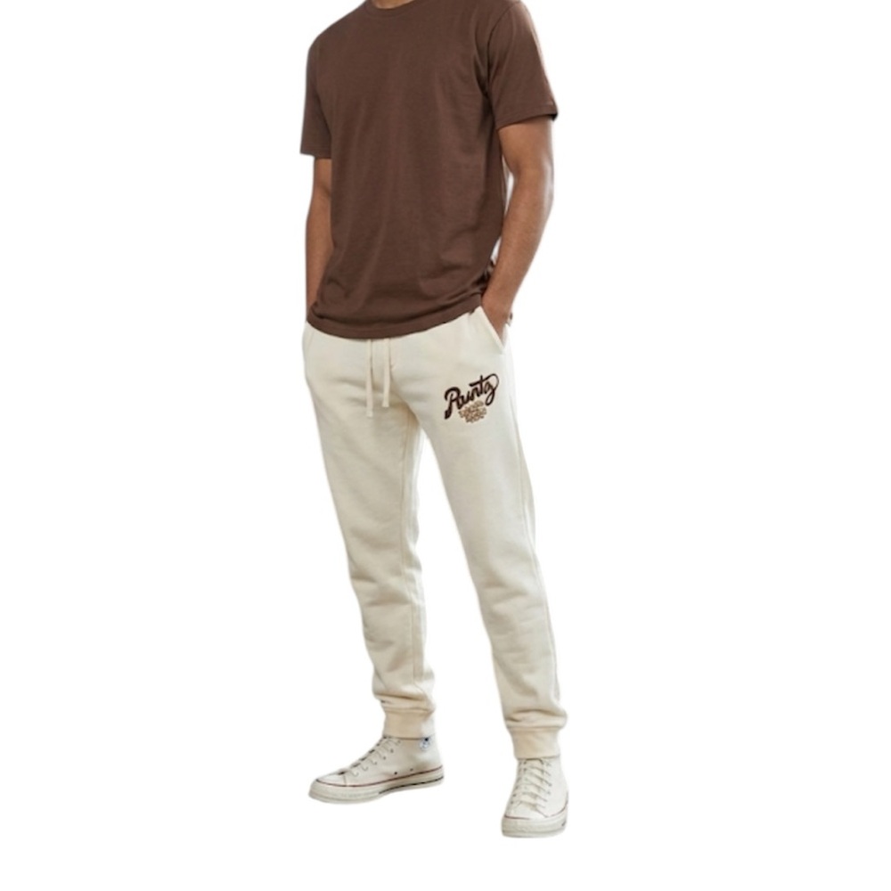 Runtz Men Cream Tan Fleece Jogger Sweat Pants Size: XXL